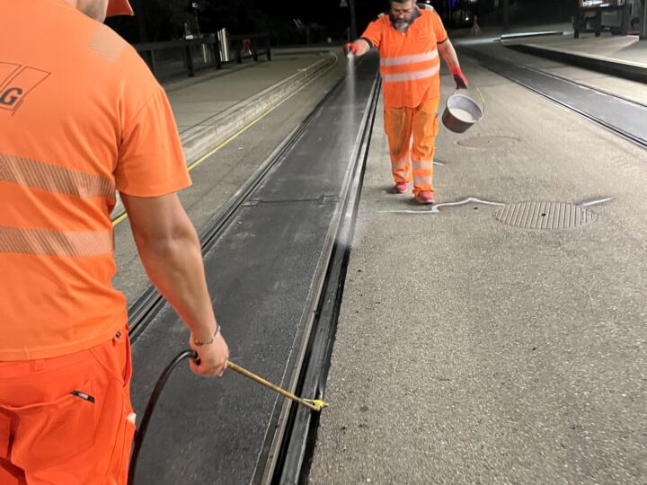 Tramgleis Fugen RSAG