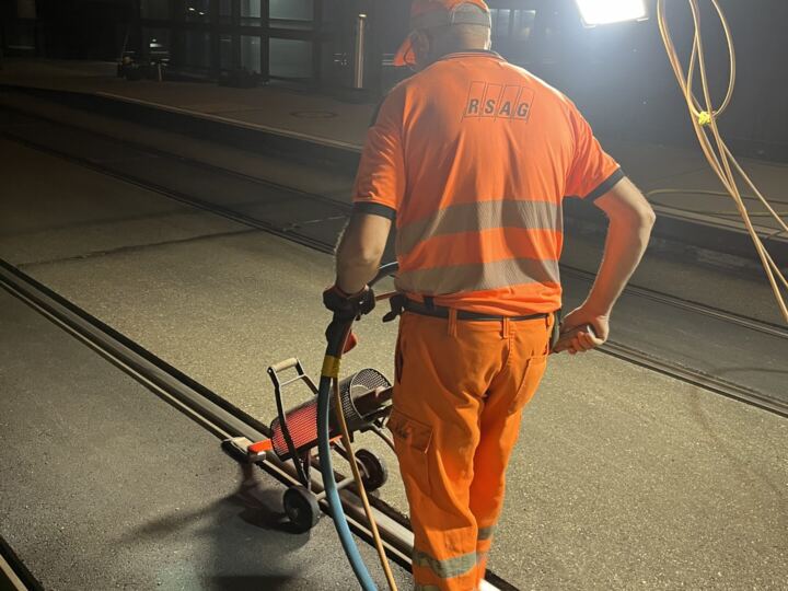 Sanierung Gleisfugen RSAG