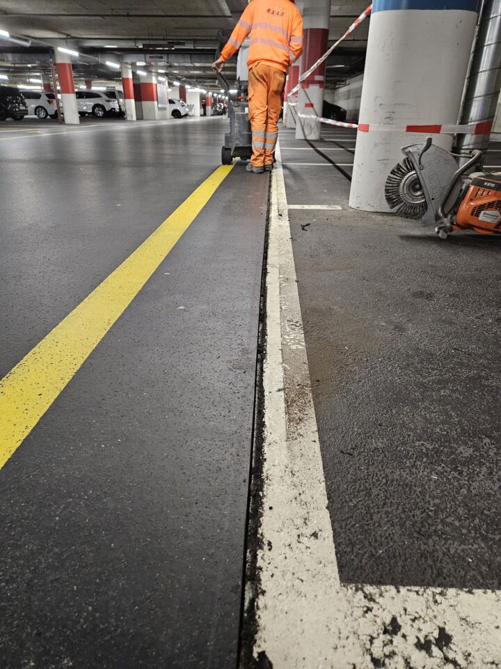 Heissvergussfugen Parking